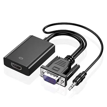 CABO CONVERSOR VGA MACHO X HDMI FEMEA
