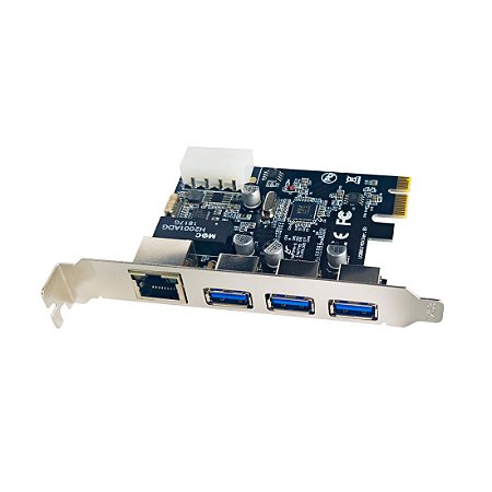 PLACA PCI EXPRESS 3 USB 3.0 E RJ45