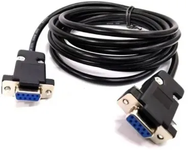 CABO SERIAL 9 PINOS FEMEA X FEMEA DB9 RS232