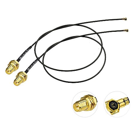 ANTENA WIRELESS 2.4GHZ C/ CABO CONECTOR IPEX SMA F