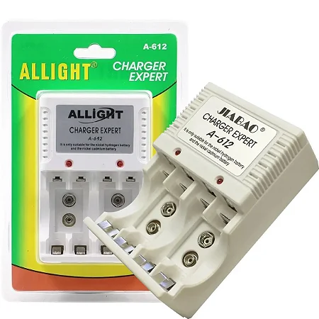 CARREGADOR PILHAS AA/AAA/9V - ALLIGHT