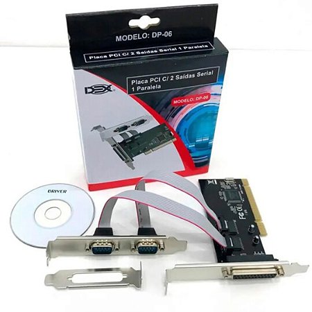 PLACA PCI 2 SERIAIS /1 PARALELA DEX - P