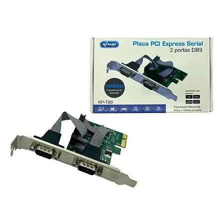 PLACA PCI - E 2 SERIAIS - KNUP