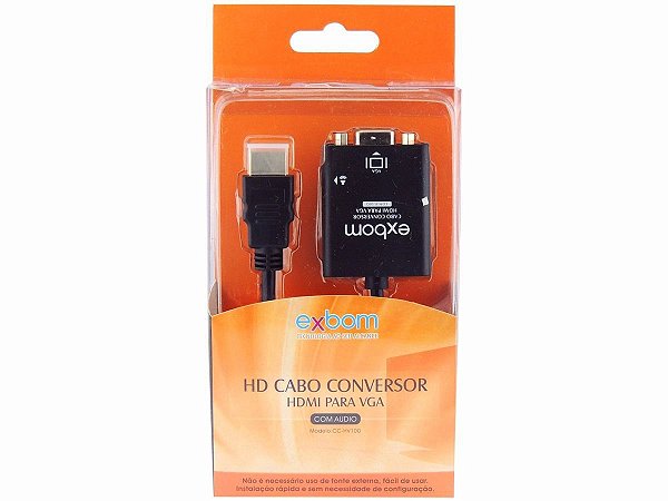 CABO CONVERSOR HDMI/VGA EXBOM