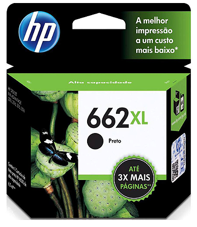 CARTUCHO 662XL BLACK ORIGINAL HP - P