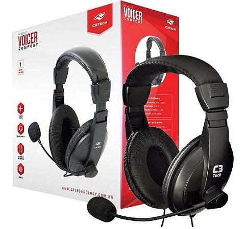 FONE C/ MIC HEADSET VOICER CONFORT P2 - C3T PH-60