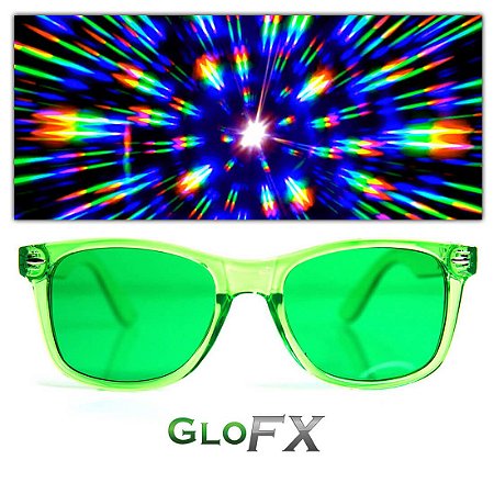 Óculos de difração Verde Color Therapy