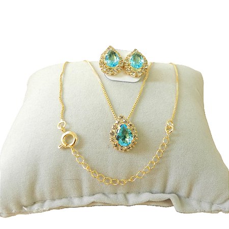 Corrente Feminina 45/50cm 0.8mm Brinco Folheado Ouro CJ110G