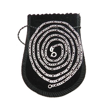 Corrente Masculina 80cm 2mm Largura Folheada Prata CR482