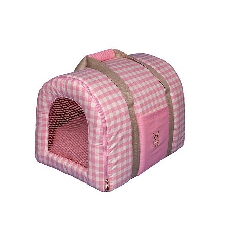 Bolsa Sling Pet Woof Classic Empire Rosa