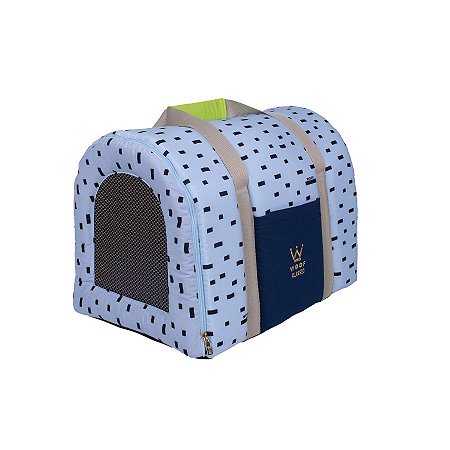 Bolsa De Transporte Pet Woof Classic Fruit Juice Kiwi Azul