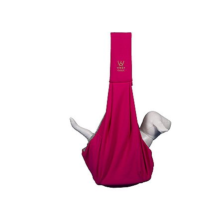 Bolsa Sling Pet Woof Classic Pink