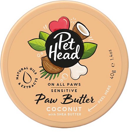 Pet Head Coconut Paw Butter Manteiga para Patas Aroma Coco