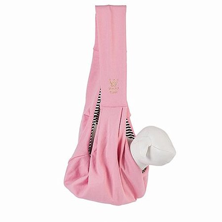 Bolsa Sling Pet Woof Classic Rosa