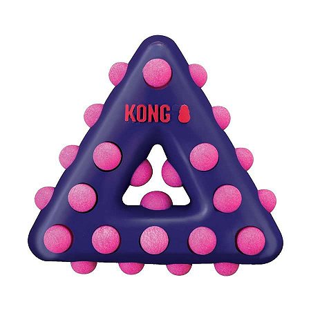 Brinquedo Kong Dotz Triangle Roxo para Cães