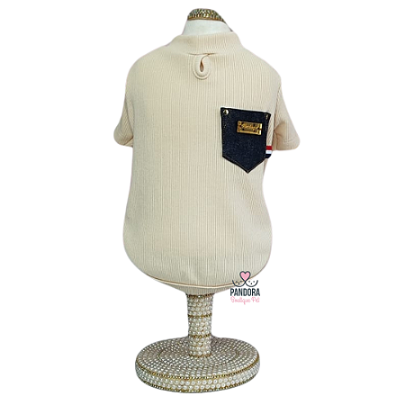 Camiseta para Cachorro DuDog Vest Creme