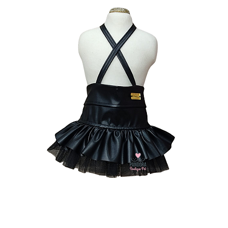 Saia para Cachorro DuDog Vest Preta