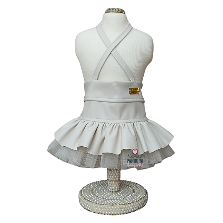Saia para Cachorro DuDog Vest Off White
