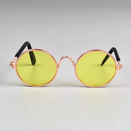Óculos de Sol para Cachorro e Gato Amarelo