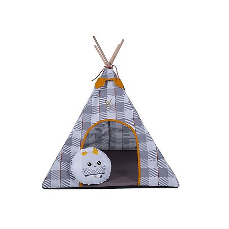 Cabana para Cachorro Woof Classic Apache London Léo Cinza