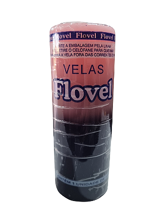 Vela 7 dias Flovel 335g - Rosa / Preta