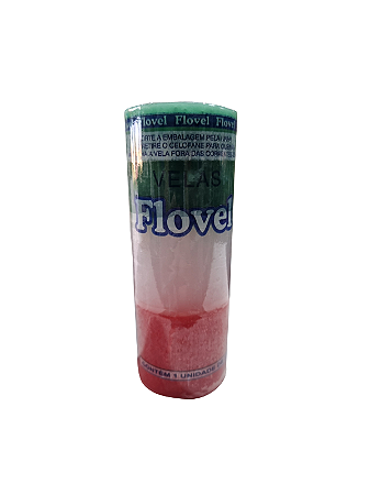 Vela 7 dias Flovel 335g - Verde / Branca / Vermelha