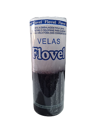 Vela 7 dias Flovel 335g - Branca / Preta