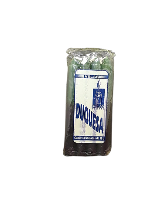 Vela Duquesa 18g - Verde / Preta