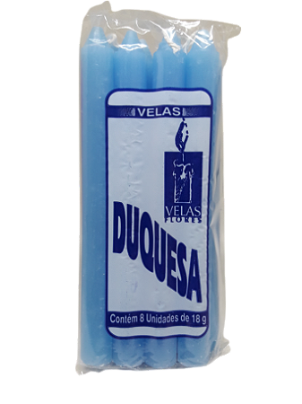 Vela Duquesa 18g - Azul Claro