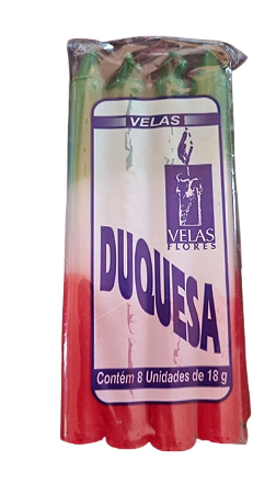 Vela Duquesa 18g - Verde / Branca / Vermelha