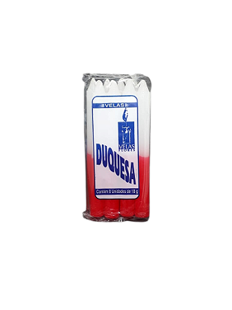 Vela Duquesa 18g - Branca / Vermelha