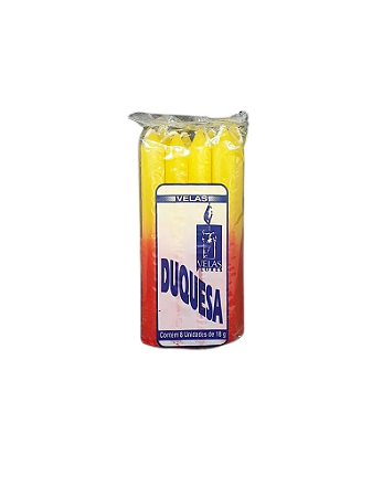 Vela Duquesa 18g - Amarela / Vermelha