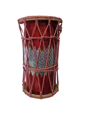 Tambor de Cordas - Vermelho e Branco