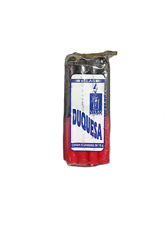 Vela Duquesa 18g - Preta / Vermelha