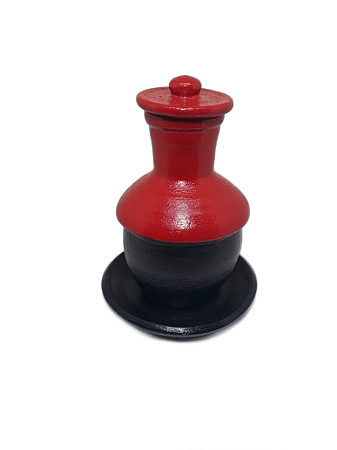 Quartinha de Barro - Vermelha / Preta