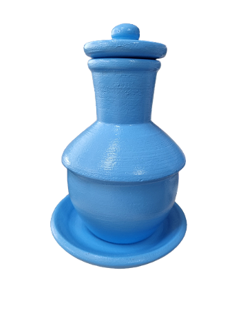 Quartinha de Barro - Rosa / Azul