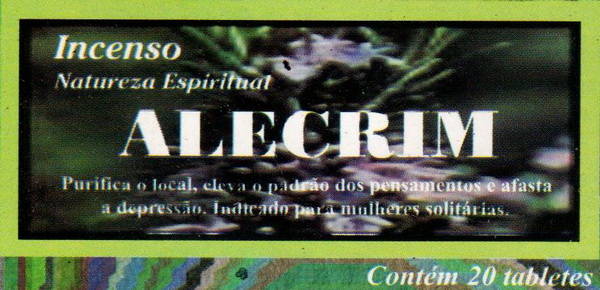 DEFUMADOR TABLETE - ALECRIM