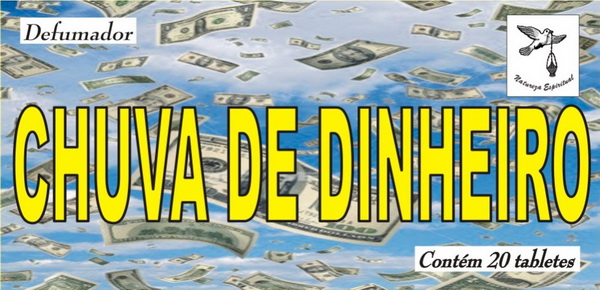 DEFUMADOR TABLETE - CHUVA DE DINHEIRO