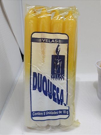 Vela Duquesa 18g - Amarela / Branca