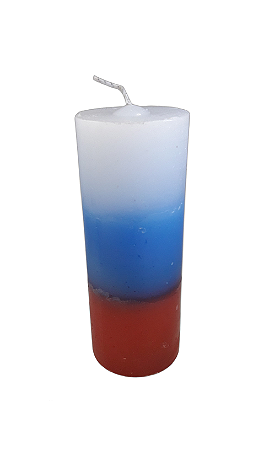 Vela 7 dias Flovel 335g - Branca / Azul / Vermelha