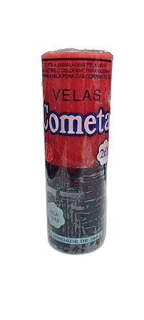 Vela 7 dias Cometa 265g - Vermelha / Preta
