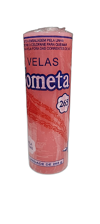 Vela 7 dias Cometa 265g - Rosa