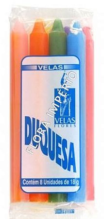Vela Duquesa 18g - 8 Cores