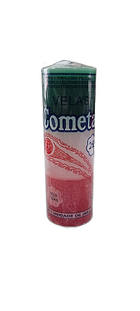 Vela 7 dias Cometa 265g - Verde / Branca / Vermelha