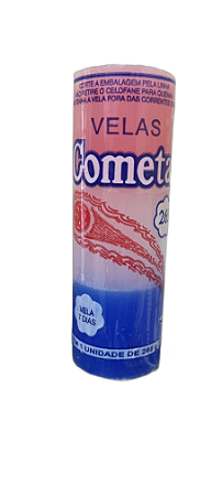 Vela 7 dias Cometa 265g - Rosa / Branca / Azul