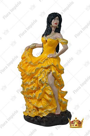 cigana vestido amarelo