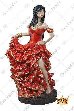 cigana vestido vermelho