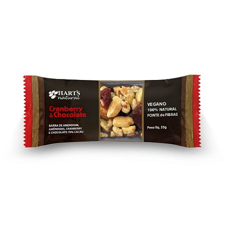 Barra de Nuts (Cranberry & Chocolate) 35g - Hart's Natural