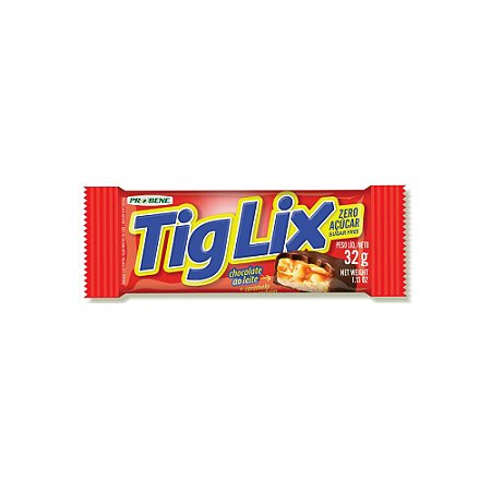 Barra de Caramelo com Amendoim e Chocolate (Zero Açúcar) - TigLix