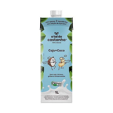 Leite Vegetal de Caju e Coco - 1L - A Tal Da Castanha